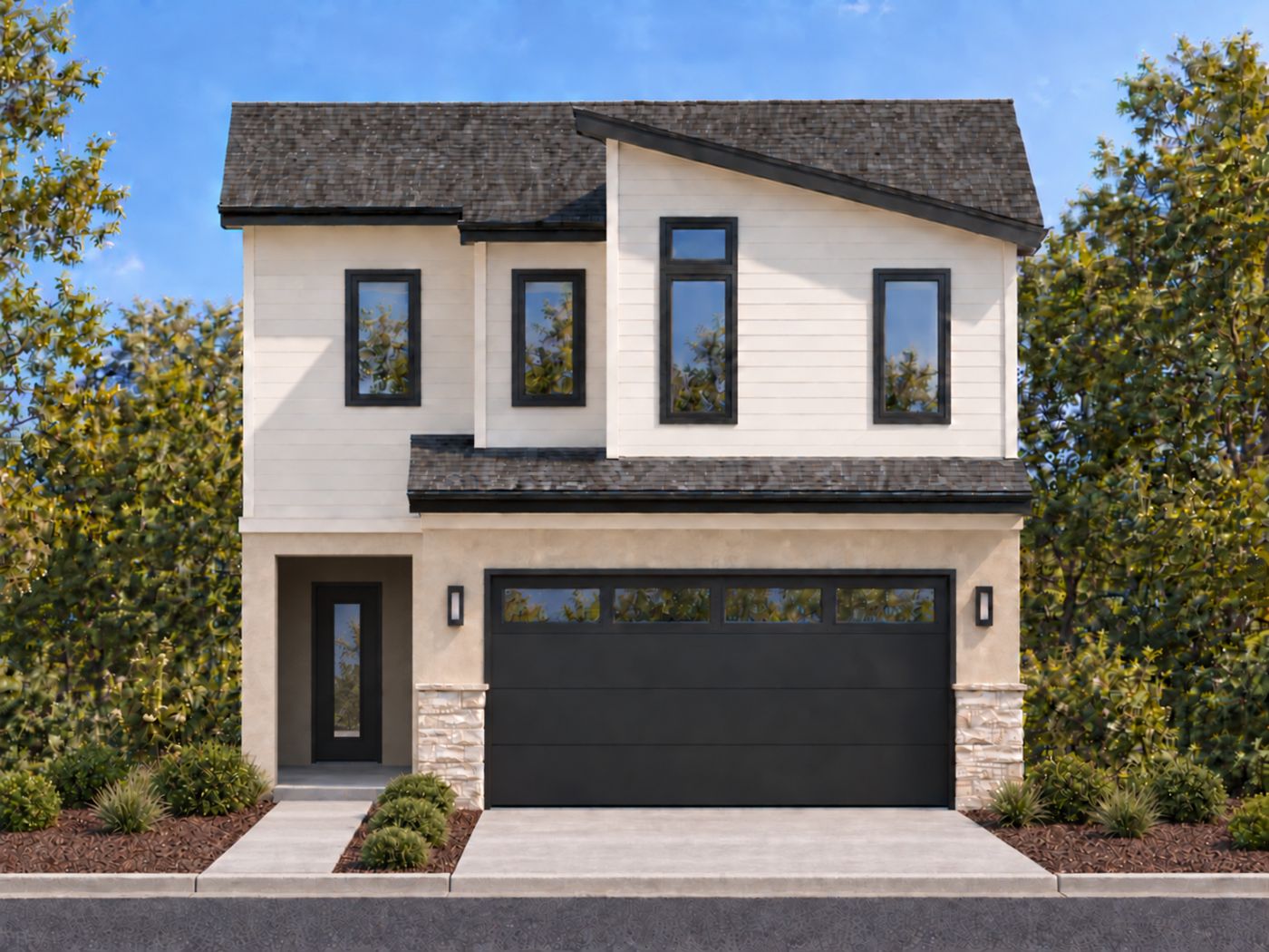 The Enclave at Airport Road — Plan 1, Elevation B (preliminary rendering)