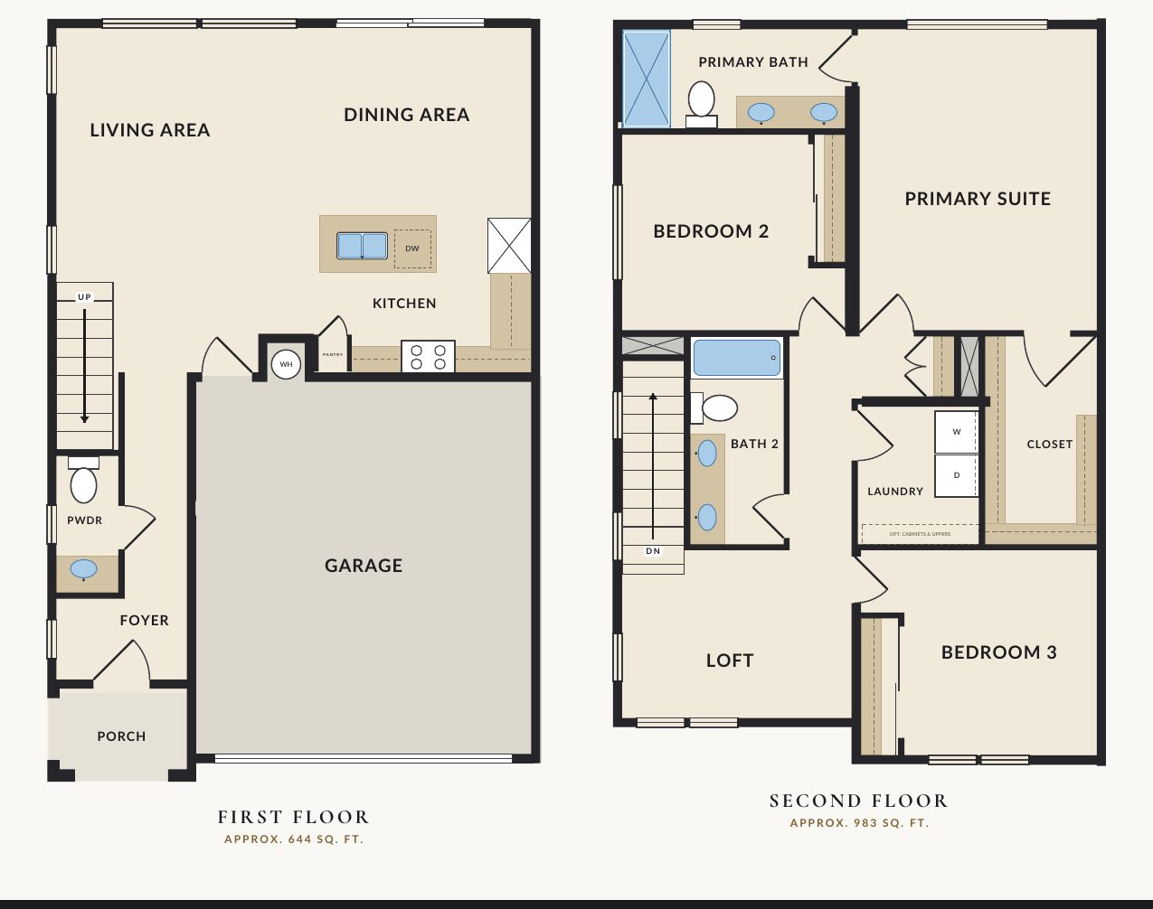 Plan 2 floor plan — first and second floor (preliminary)