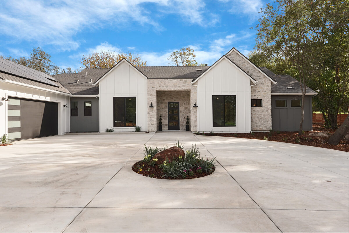 Custom luxury home exterior