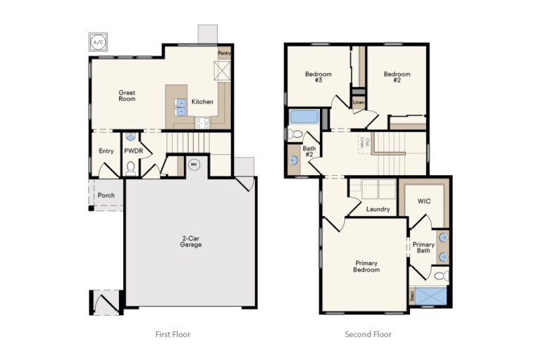 Gainey Plan 1 floor plan diagram