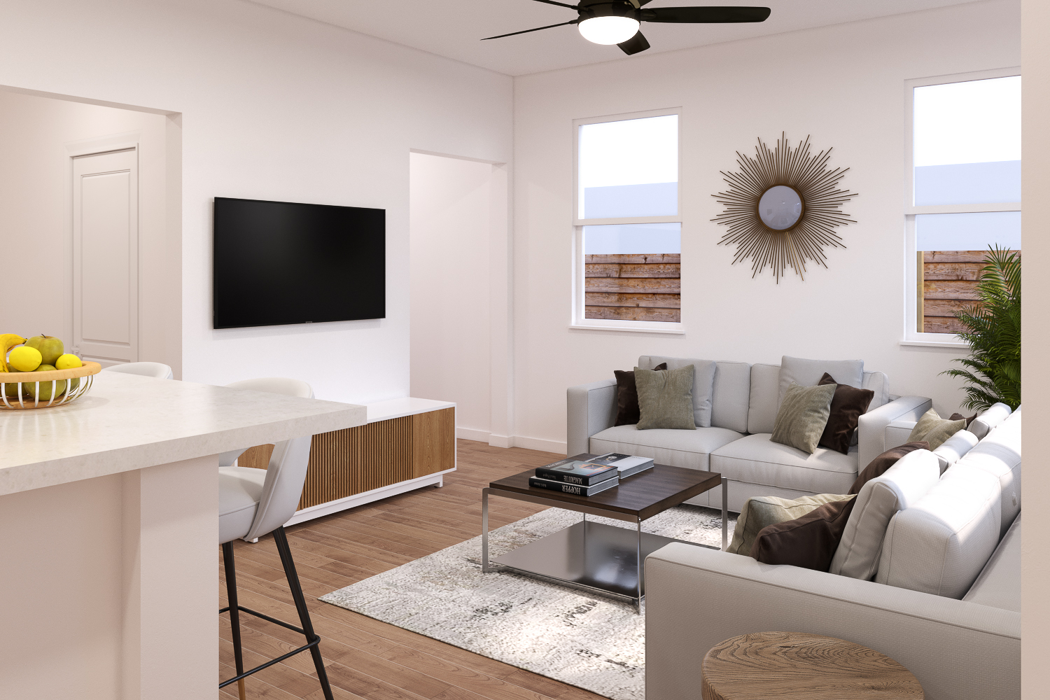 Gainey Plan 1 — Living Room