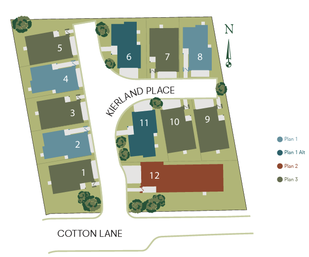 Courtyards at Cotton Lane Interactive Site Map